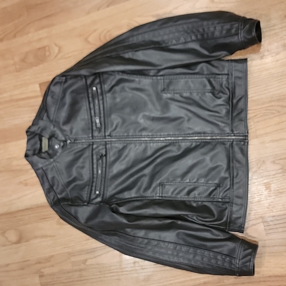 BKE Other - Men's Vegan Leather Black Moto Racer Biker Jacket